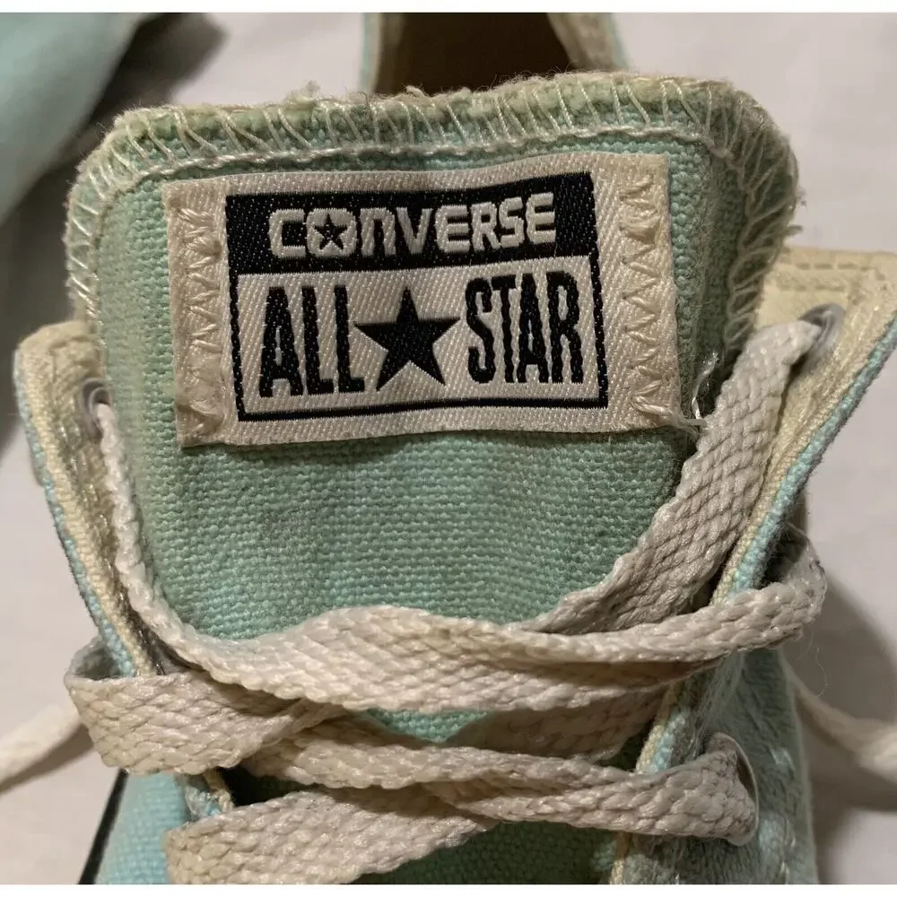 Converse Women Sze 3 All Star Light Blue Shoe Girl Youth Low Top Sneaker Runner
